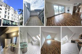 Wohnung mieten in 04109 Leipzig, 4-Raum-Maisonette in der Leipziger City - 2 Bäder, EBK, 2 Balkone, Lift u.v.m.