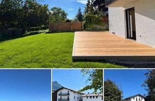 Wohnung mieten in 83098 Brannenburg, Einmalig & exklusiv! Moderne 3-Zi-EG-Wohnung mit privater Terrasse und eigenem Garten mit Bergblick