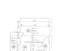 Wohnung mieten in Guntherstraße 46, 10365 Lichtenberg, Helle 1-Zimmer-Wohnung mit Balkon im ruhigen Innenhof in Berlin-Lichtenberg – Hausmeistertätigkeit