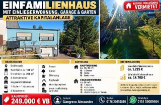 Einfamilienhaus kaufen in 66352 Großrosseln, Großrosseln - Einfamilienhaus mit Einliegerwohnung, Garage & Garten