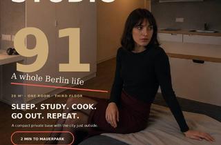 Wohnung kaufen in Bärbel-Bohley-Ring 26, 13355 Wedding, S T U D I O 9 1 · B E R L I N Ein kompakter Ort für das Leben in der Metropole. Am Mauerpark.