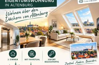Wohnung kaufen in 04600 Altenburg, Zweiraumwohnung mit Lift über den Dächern von Altenburg - Einziehen und Wohlfühlen!