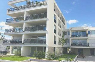 Wohnung kaufen in Hafeninsel 56, 63067 Kaiserlei, Hafeninsel-Traum: Gartenwohnung in 1. Reihe am Main mit Skyline-Blick