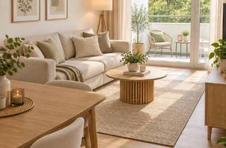 Wohnung mieten in 49504 Lotte, Helle 4-Zimmer-Wohnung mit Balkon & Blick ins Grüne, 86 m², Gäste-WC und Keller, frisch renoviert