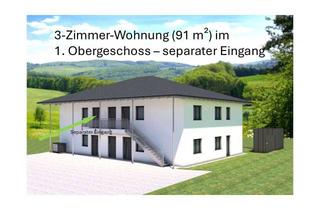 Wohnung mieten in 94327 Bogen, Erstbezug Bogen: 3-Zimmer-Wohnung im Neubau im Vierparteienhaus ab April 2027