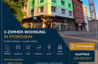 Wohnung kaufen in Kronprinzenstr. 19, 75177 Pforzheim, Zentrale 3 Zimmer Wohnung in zentraler Lage
