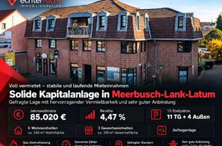 Anlageobjekt in 40668 Meerbusch, Attraktives Mehrfamilien- & Geschäftshaus in zentraler Lage von Meerbusch-Lank