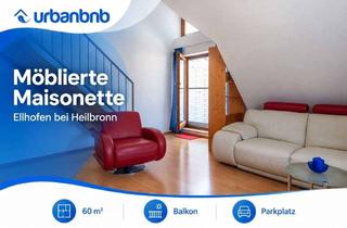 Immobilie mieten in Heilbronner Str., 74248 Ellhofen, Möblierte Maisonette-Wohnung in Ellhofen bei Heilbronn