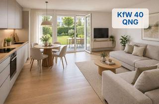 Wohnung kaufen in Dollnsteiner Straße 22, 90453 Reichelsdorf, 50 m² eigener Garten! 2-Zimmer- Neubauwohnung – Rohbau fertiggestellt - KfW 40 QNG mit KfW-Förderung