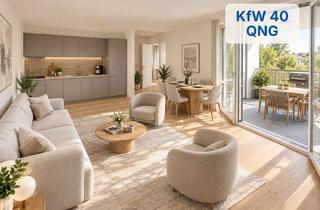 Wohnung kaufen in Dollnsteiner Straße 22, 90453 Reichelsdorf, Wohnen oder vermieten: 2 Zimmer- Neubauwohnung mit Loggia – KfW 40 QNG mit KfW-Förderung