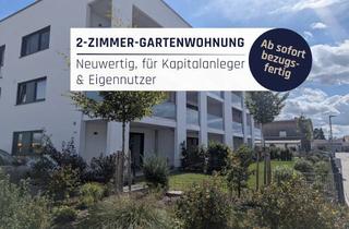 Wohnung kaufen in 94447 Plattling, Ab sofort beziehbar! Moderne 2-Zimmer Erdgeschosswohnung (inkl. EBK) mit Terrasse