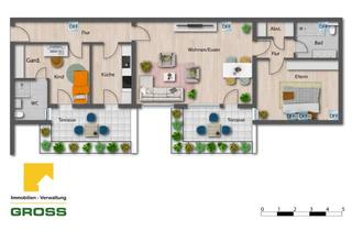 Wohnung mieten in Hauptstraße 40, 88630 Pfullendorf, Modernes 3-Zimmer-Apartment mit Dachterrassen im Ärzte- und Geschäftshaus Pfullendorf