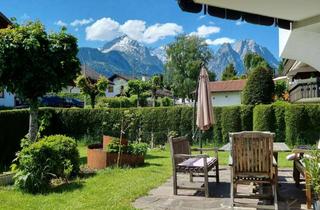 Wohnung kaufen in 82467 Garmisch-Partenkirchen, Von Privat - Sonnige 3-Zimmer-EG Whg mit großem Garten in ruhiger, bevorzugter Garmischer Wohnlage