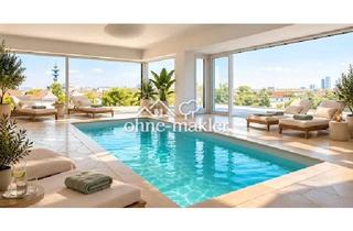 Penthouse kaufen in Skylineblick, 60385 Frankfurt, Penthouse Frankfurt-Bornheim: 295 m² Wohnfläche, Skyline-Blick opt. Pool