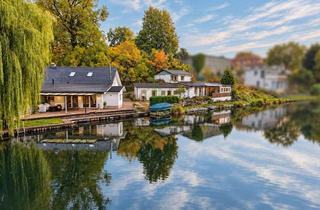 Doppelhaushälfte kaufen in 15562 Rüdersdorf, Direkt am Wasser: Doppelhaushälfte mit Bootsanleger, Terrasse & Nebengebäude