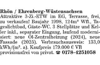 Wohnung kaufen in 36115 Ehrenberg, Rhön / Ehrenberg-Wüstensachsen