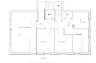 Wohnung mieten in 74360 Ilsfeld, Gemütliche 4-Zimmer-Wohnung im DG Aufzug max. 4 Personen