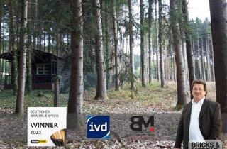 Immobilie kaufen in 86551 Aichach, Waldgrundstück mit ca. 3.419 m², vielseitigem Baumbestand und eigener Hütte in Untergriesbach
