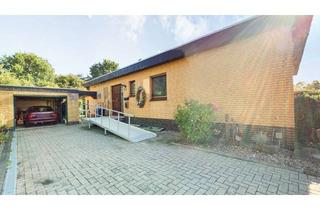 Haus kaufen in 21726 Oldendorf, Wohnen auf einer Ebene: Gelbklinker-Bungalow mit freier Einliegerwohnung