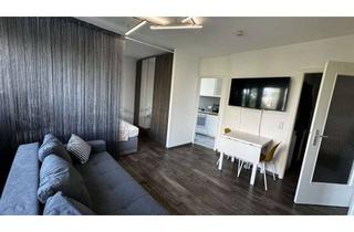 Wohnung mieten in Schozacher Straße 40, 70437 Rot, helle & zentrale 1,5-Zimmer-Wohnung mit moderner EBK, Möbel und Bad - Abendsonne & Fernblick
