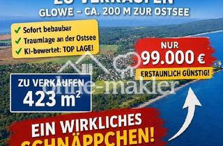 Immobilie kaufen in 18551 Glowe, Baugrundstück Insel Rügen erschlossen NUR ca 200 m zur Ostsee KAPITALANLAGE