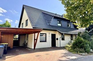 Doppelhaushälfte kaufen in 17033 Neubrandenburg, HORN IMMOBILIEN ++ Neubrandenburg Broda, Doppelhaushälfte mit Carport