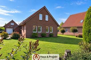 Haus kaufen in 26556 Westerholt, Ebenerdig wohnen, großzügig leben – charmantes Landhaus mit Garten in Westerholt