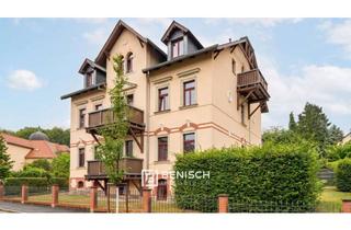 Wohnung kaufen in 01445 Radebeul, Denkmalgeschützte Wohnung im Villenviertel mit historischer Gewölbedecke und eigener Terrasse
