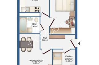 Wohnung mieten in Sieben-Brüder-Str., 04626 Schmölln, Helle 3-Zimmer-Wohnung mit Einbauküche und großem Balkon in Schmölln