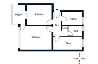 Wohnung mieten in Am Venusberg 14, 21337 Lüneburg, Renoviert: 3 Zimmer (66qm) - 3. Stock, EBK, Loggia, nah am Bahnhof