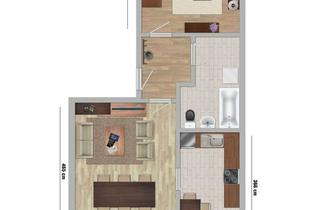 Wohnung mieten in Semliner Straße 137, 14712 Rathenow, Helle, gepflegte 2-Raum Wohnung