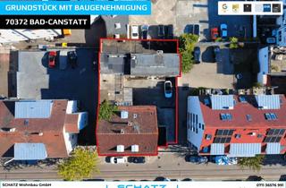 Grundstück zu kaufen in 70372 Bad Cannstatt, Zentrales Baugrundstück mit Baugenehmigung für 770,00m² Wohnfläche