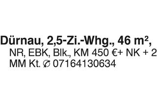 Wohnung mieten in 73105 Dürnau, 2,5 Zi.-Wohnung in Dürnau