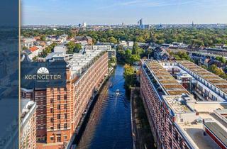 Loft kaufen in 04229 Leipzig, FREIWERDEND: RARITÄT - Exklusives Loft mit Wasserblick in den Buntgarnwerken