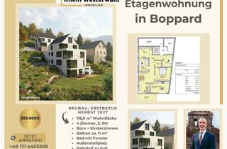 Wohnung kaufen in 56154 Boppard, Boppard: 4-Zimmer-Neubauwohnung mit Büro und Balkon, ca. 116,9 m², Fertigstellung 2027 geplant