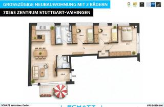 Wohnung kaufen in 70563 Vaihingen, Exklusive Neubauwohnung im Zentrum von Stuttgart-Vaihingen