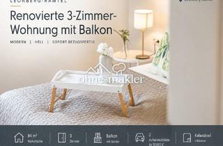 Wohnung kaufen in 71229 Leonberg, provisionsfrei: 3 Zimmer mit Südbalkon neu renoviert + neue Fassade und Balkone