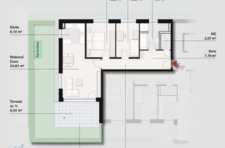 Wohnung mieten in Alfred-Leikam-Straße 45, 71334 Waiblingen, Helle 3-Zimmer-Erdgeschosswohnung mit Terrasse und Garten in Waiblingen