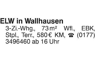 Wohnung mieten in 74599 Wallhausen, ELW in Wallhausen