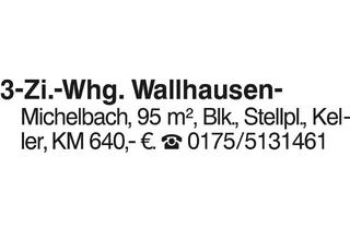 Wohnung mieten in 74599 Wallhausen, 3-Zi.-Whg. Wallhausen