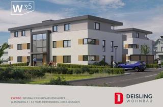 Wohnung kaufen in Wasenweg 3-5, 71083 Herrenberg, Neubau 3-Zimmer EG-Wohnung ist barrierefrei konzipiert und bietet hohen Komfort .