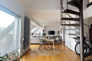 Wohnung mieten in 64404 Bickenbach, Maisonette mit besonderem Flair - Galerie, Kaminofen, Dachbalkon und Garage in Bickenbach