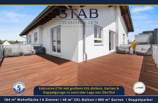 Penthouse kaufen in 65795 Hattersheim, Wohnen & Arbeiten wie im Loft: Exklusive ETW mit XXL-Balkon und Garten – Luxus mit Penthouse-Flair