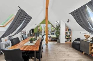 Wohnung kaufen in 06889 Lutherstadt Wittenberg, Liebhaberstück mit Blick ins Grüne– charmante Dachgeschosswohnung mit großem Balkon in Wittenberg