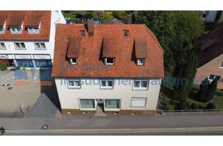 Haus kaufen in 91555 Feuchtwangen, Zwei Gebäude – Wohnen, Vermieten und Gewerbe sinnvoll kombiniert