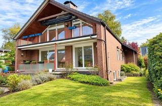 Haus mieten in 22399 Poppenbüttel, Großzügiges, modernisiertes Ein-/Zweifamilienhaus mit Kamin, Sauna, traumhaftem Garten und Garage in
