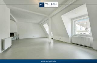 Wohnung kaufen in 40235 Düsseldorf, Altbauflair unterm Dach – Maisonette mit Charme, Spitzboden und Dachterrasse