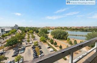 Wohnung kaufen in 90402 Nürnberg, Zwei zusammengelegte 1-Zimmer-Eigentumswohnungen mit zwei Loggien, Burg- und Seeblick in Nürnberg