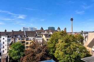 Wohnung kaufen in 40217 Unterbilk, Exklusive Maisonettewohnung mit Dachterrasse und Rheinturmblick, in Unterbilk