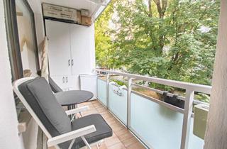 Wohnung mieten in Ostendstraße 15, 60314 Ostend, Helle, ruhige drei Zimmer mit Balkon & Mobiliar in Citynähe